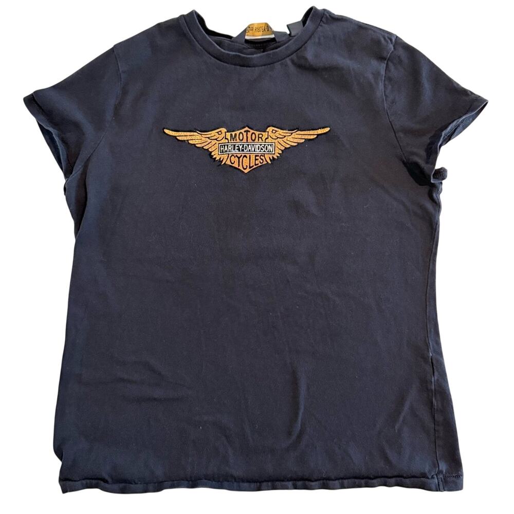 Harley-Davidson Black Tee with Gold Logo
